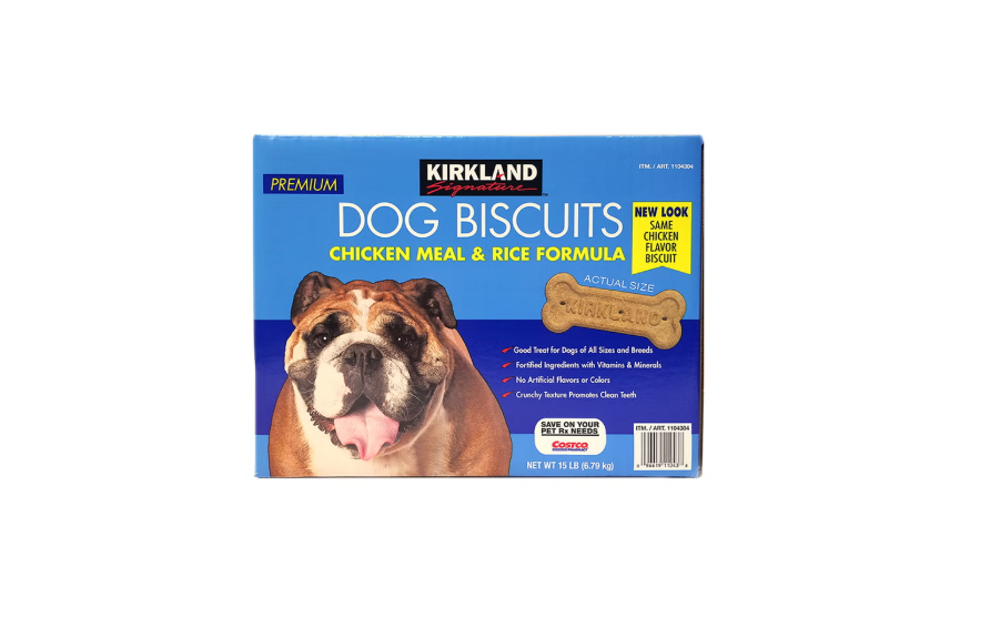 Kirkland Signature Chicken Meal & Rice Formula Dog Biscuits, 15 lb