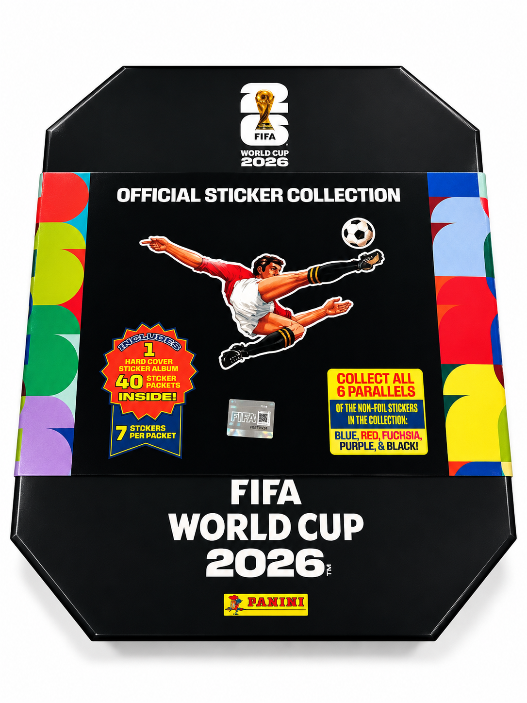 Panini FIFA World Cup 2026 Official Sticker Collection Box Set (Hardcover Album + 40 Packets)