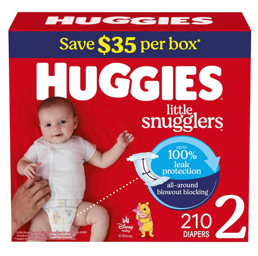 Huggies Diapers - Little Snugglers & Little Movers (Multiple Sizes)