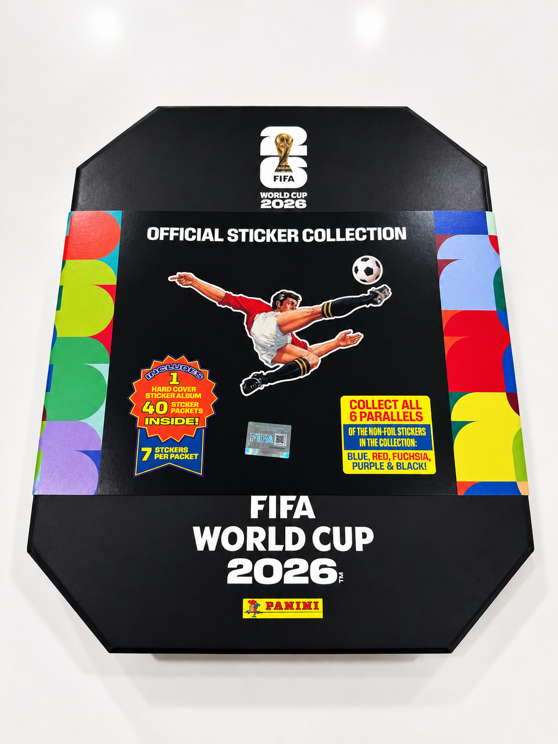 Panini FIFA World Cup 2026 Official Sticker Collection Box Set (Hardcover Album + 40 Packets)