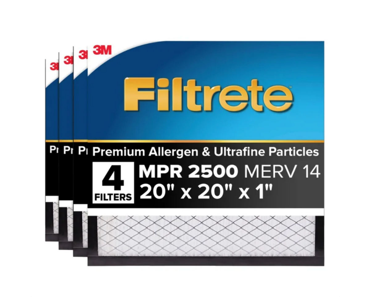 3M Filtrete 2500 MPR Premium Air Filter, MERV 14, 1-Inch, 4 Pack – Multiple Sizes - view 3