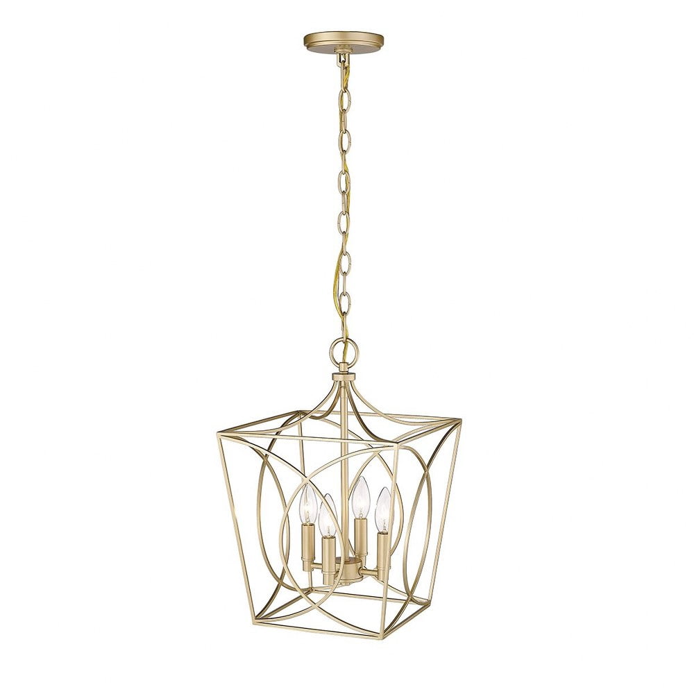 Millennium Lighting Tracy 4 Light Pendant Fixture in Multiple Finishes 16 Inch - Painted Modern Gold