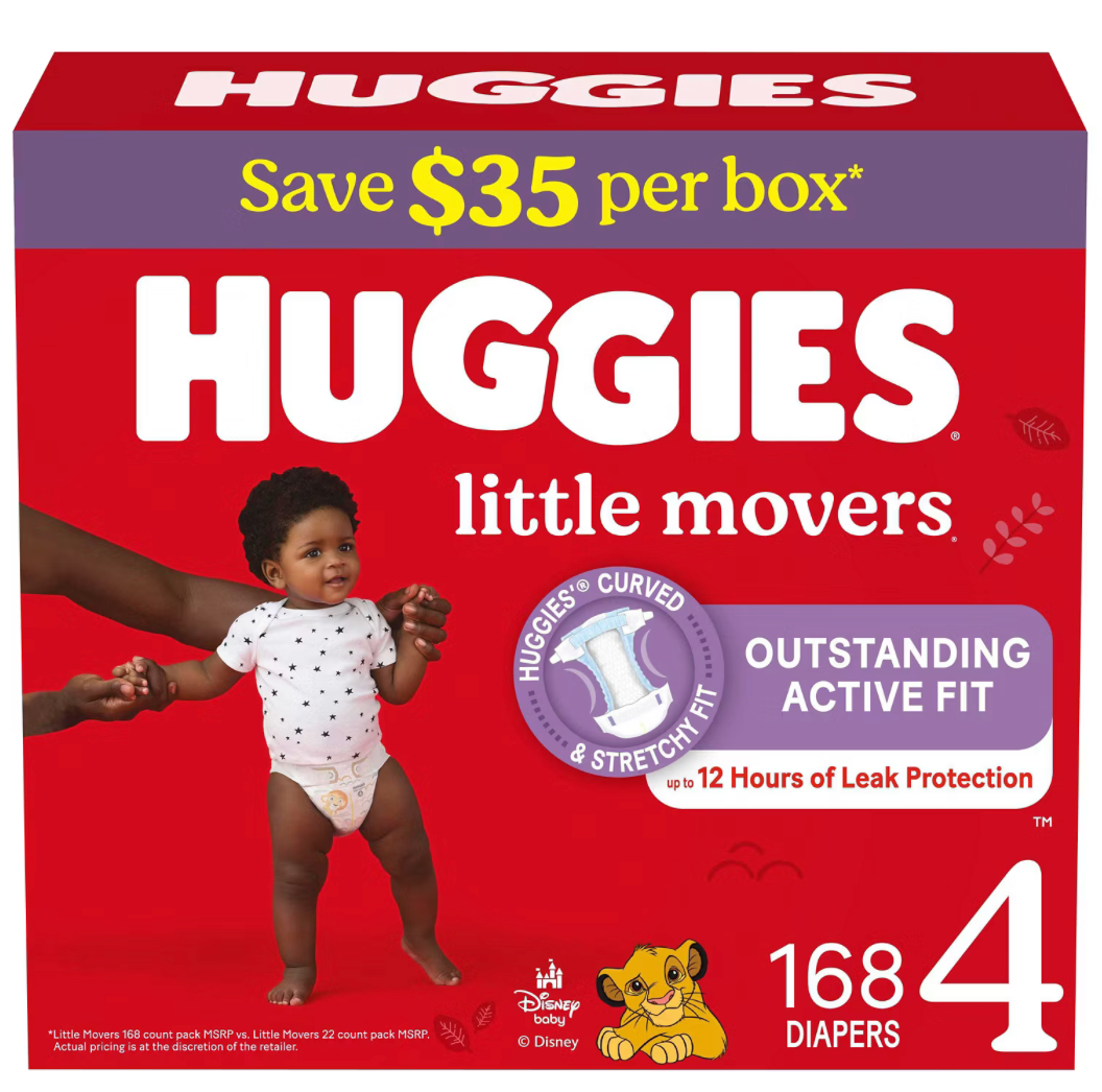 Huggies Diapers - Little Snugglers & Little Movers (Multiple Sizes)