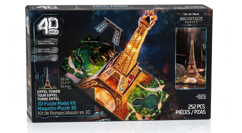 4D Build 3D puzzle model kits KPop Demon Hunters, Eiffel Tower and Mercedes F1 - view 2