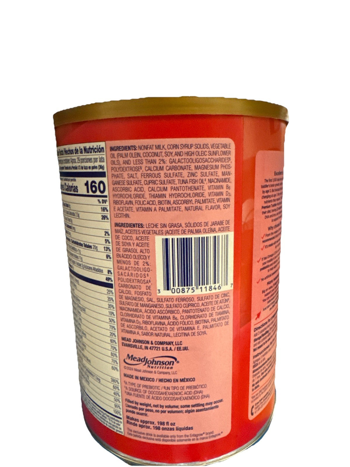Enfagrow Premium Toddler Nutritional Drink Natural Milk Flavor 36.6 oz - NEW2
