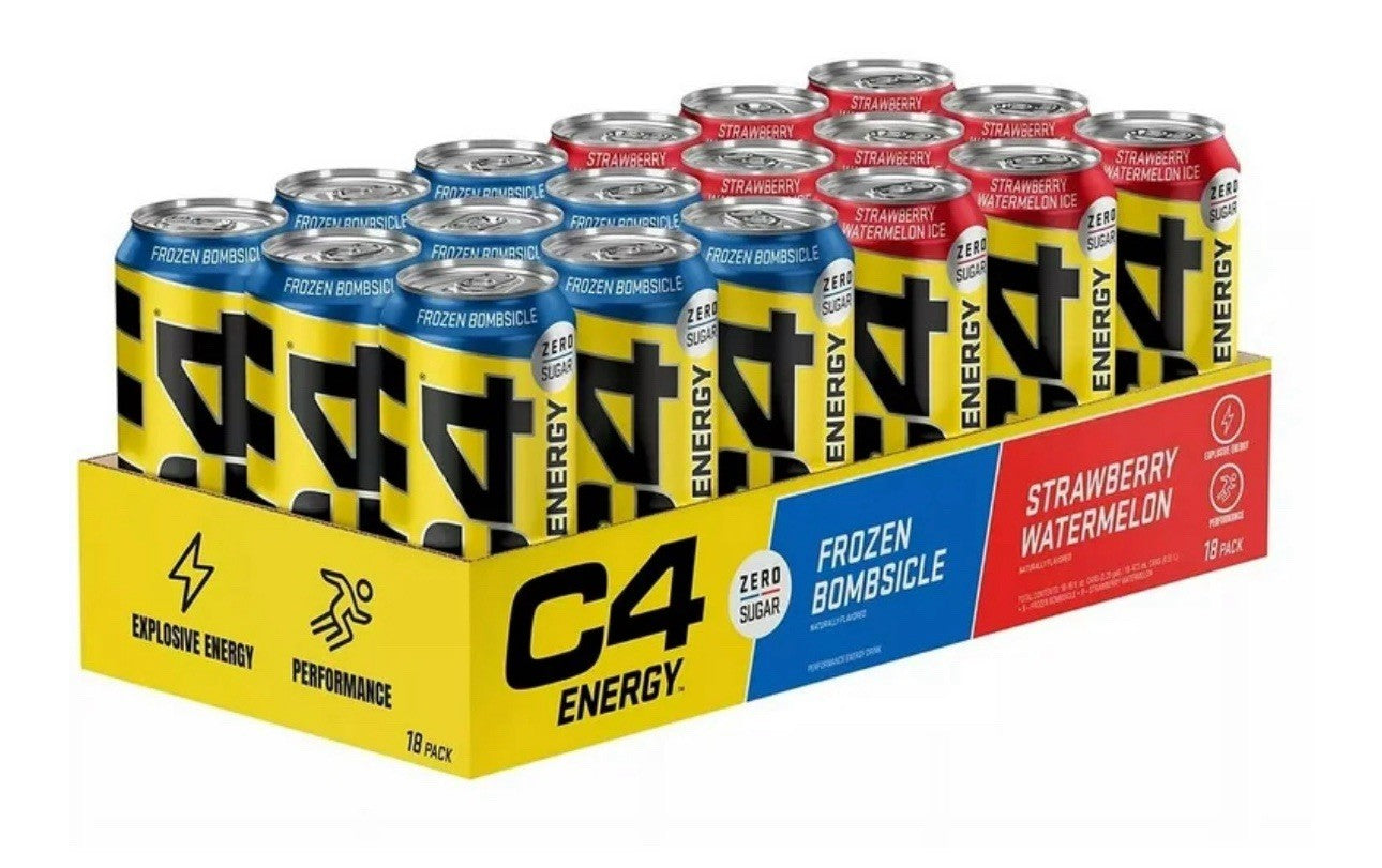 C4 Energy Drink 18 Pack (16 Fl Oz) Variety Pack - NEW0