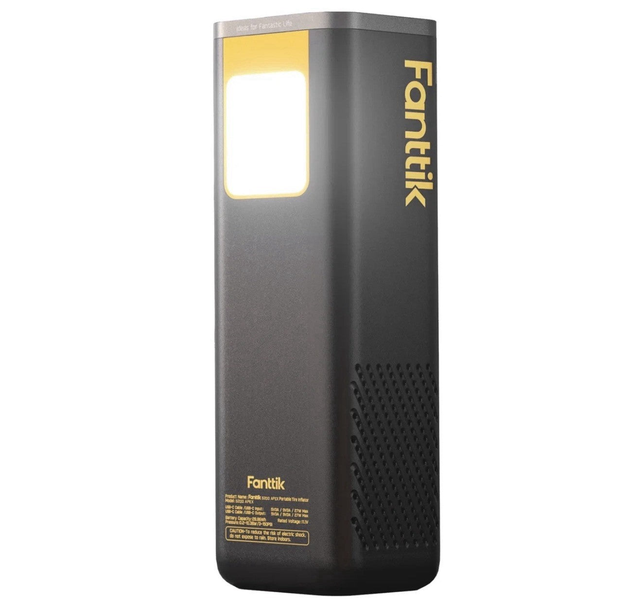 Fanttik S200 Apex Portable Air Inflator 150 PSI Tire Pump Power Bank LED2