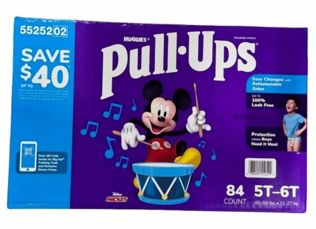 Huggies Pull Ups Training Pants for Boys Size 5T/6T (46-60 lbs) 84 Count - NEW0