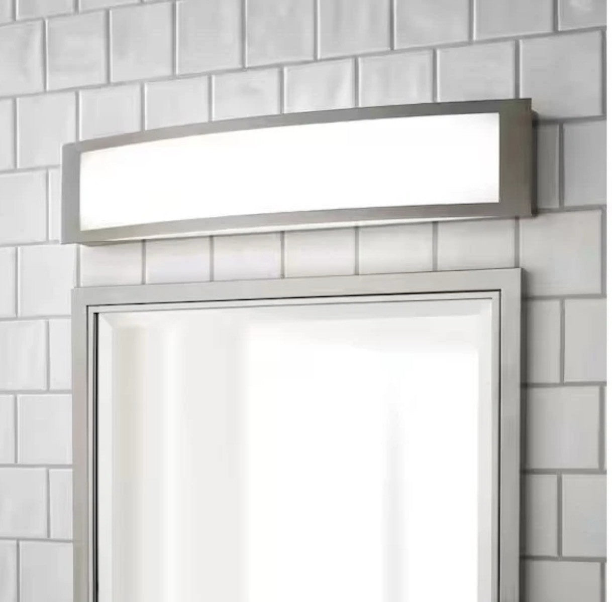 Hampton Bay Woodbury LED Vanity Light 24in Brushed Nickel 3000K 0