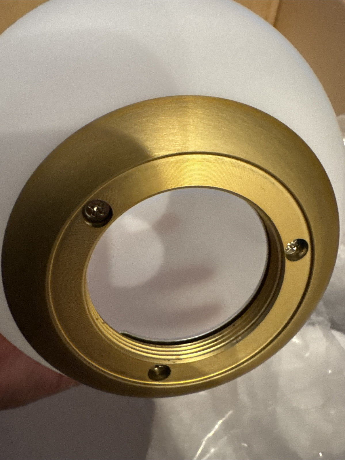 Sputnik Ceiling Light 3-Light Gold Semi Flush Glass Globe E127