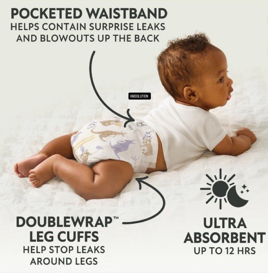 Member’s Mark Premium Baby Diapers Size 2 (12-18 lbs) 184 Count- NEW2