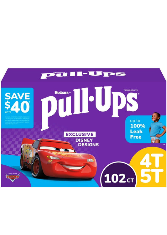 Huggies Pull-Ups Training Pants for Boys, 4T-5T 38-50 Pounds (102 Count)0