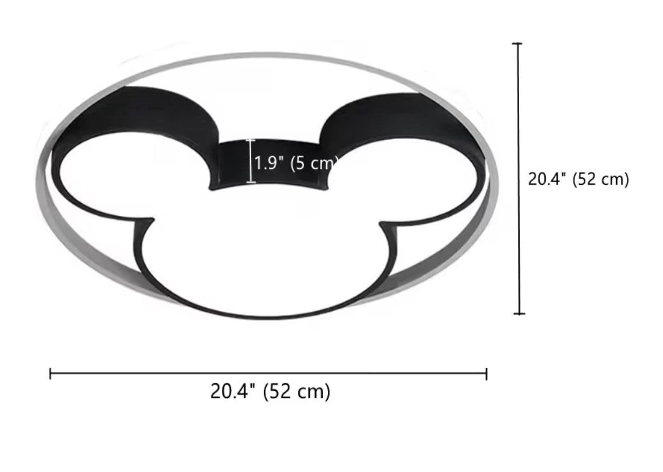 Kids Cartoon Mouse LED Ceiling Light 20’’ Flush Mount Nursery Lamp2