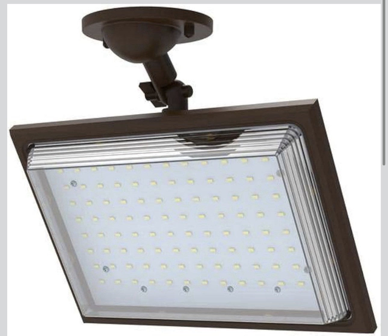 Commercial Electric 46W LED Outdoor Flood Light Bronze Dusk to Dawn 5200 Lumens2