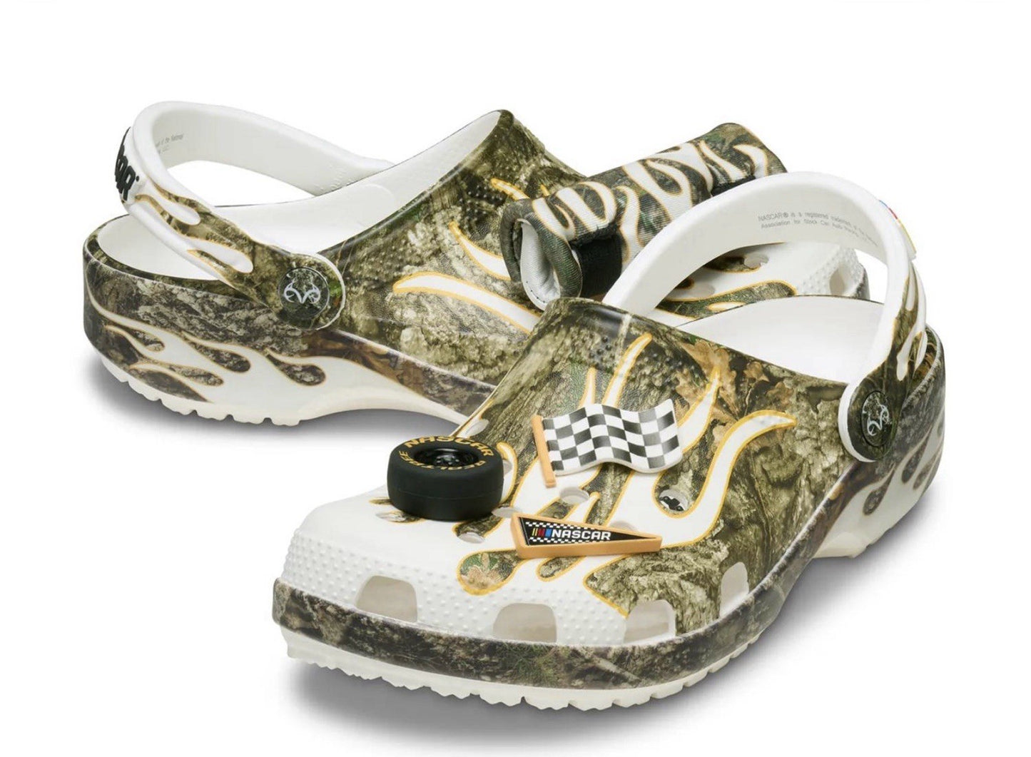 Crocs NASCAR Realtree Clog Camouflage Unisex US M9 W11 New with Tags Charms0