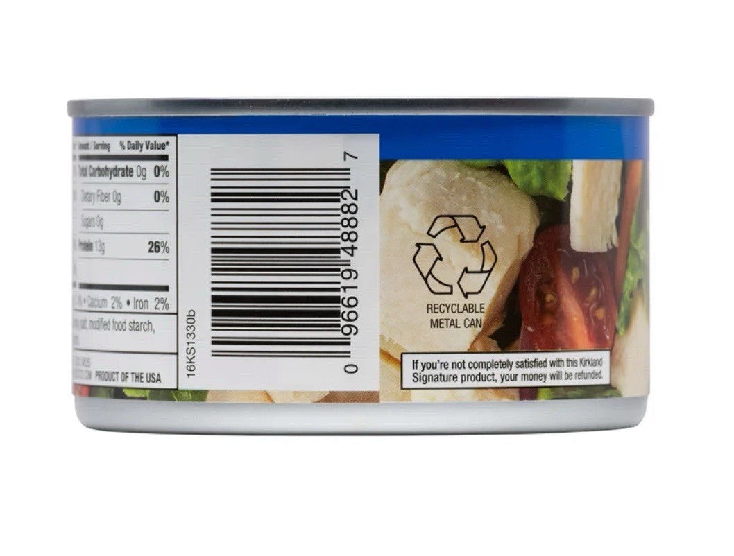 Kirkland Signature, Chunk Chicken Breast, 12.5 oz, 6-Count, In Water,13g Protein2