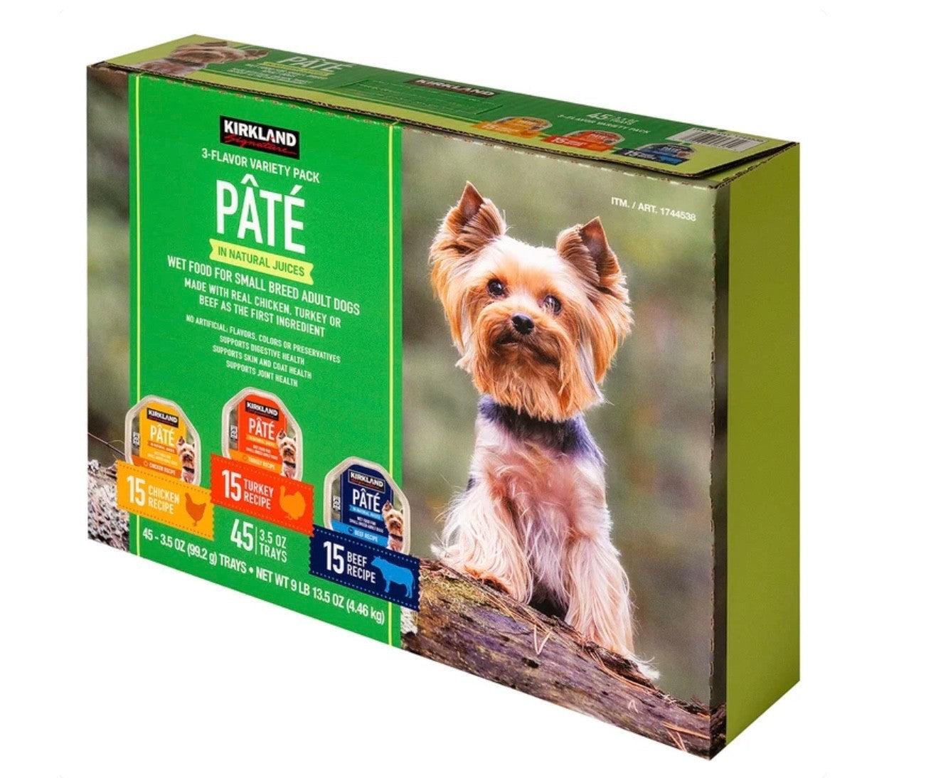 Kirkland Signature Pate Wet Dog Food Variety Pack 3.5 oz | 45 Count0