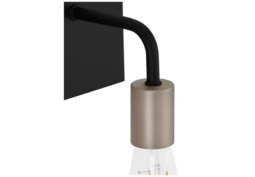 Hampton Bay 2-Light Vanity Bathroom Wall Light Matte Black Bronze 14.58”7