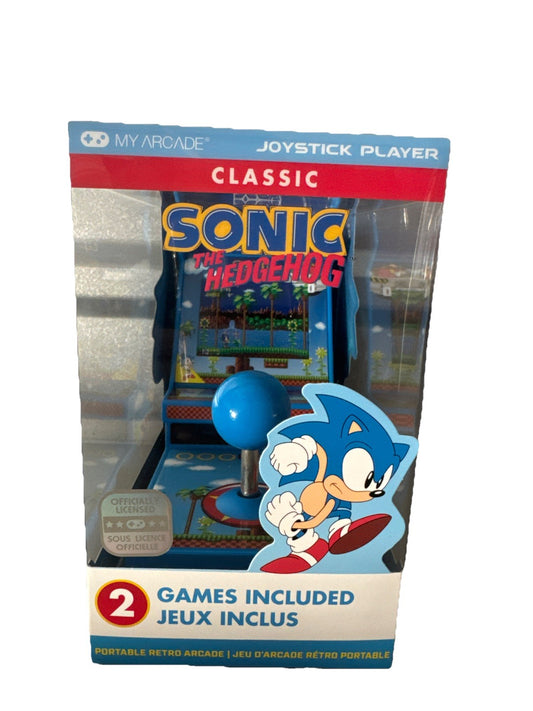 My Arcade Sonic the Hedgehog Mini Arcade Joystick Player – 2 Games – New0