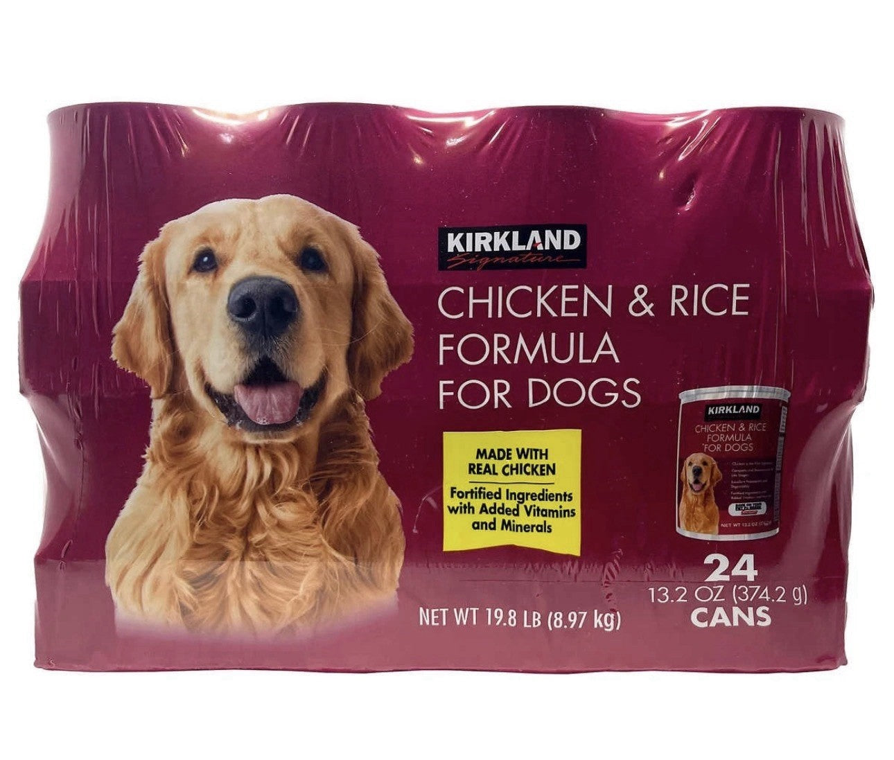 Kirkland Signature Chicken & Rice Formula Dog Food, Each 13.2 Ounce (24 Count)0