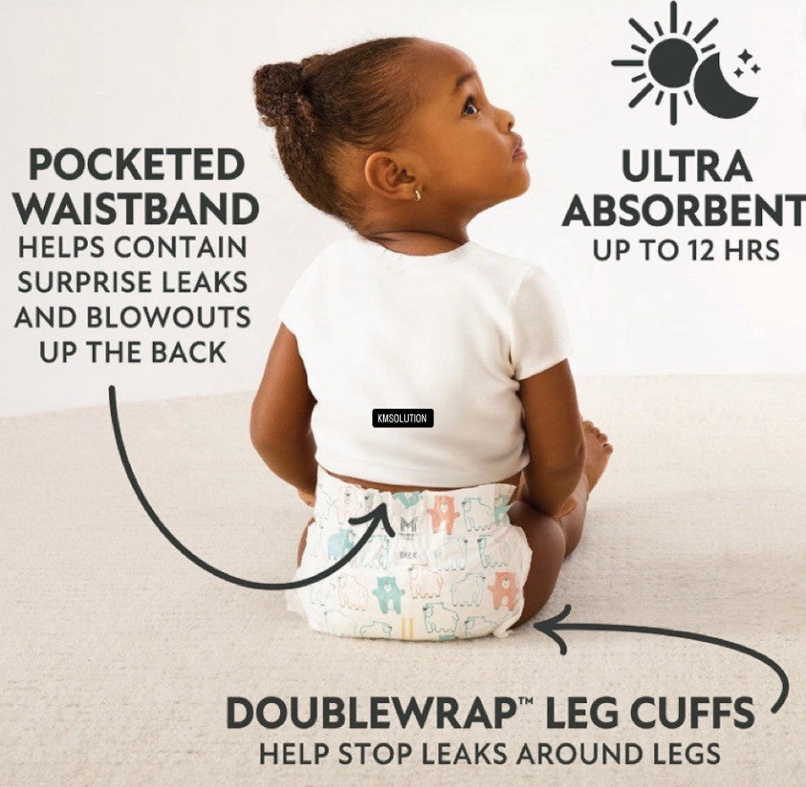 Member’s Mark Premium Baby Diapers Size 5 (27+ lbs) 160Count- NEW2