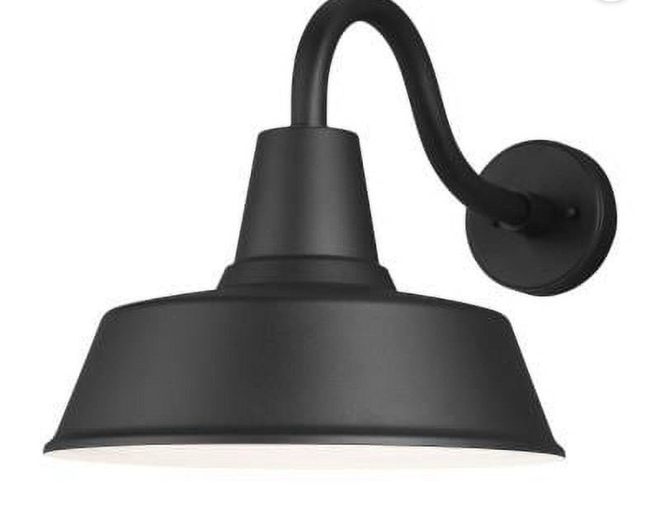Modern Black Outdoor Wall Lantern, Barn Light Style, for Porch or Patio0