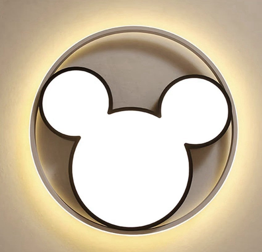 Kids Cartoon Mouse LED Ceiling Light 20’’ Flush Mount Nursery Lamp0