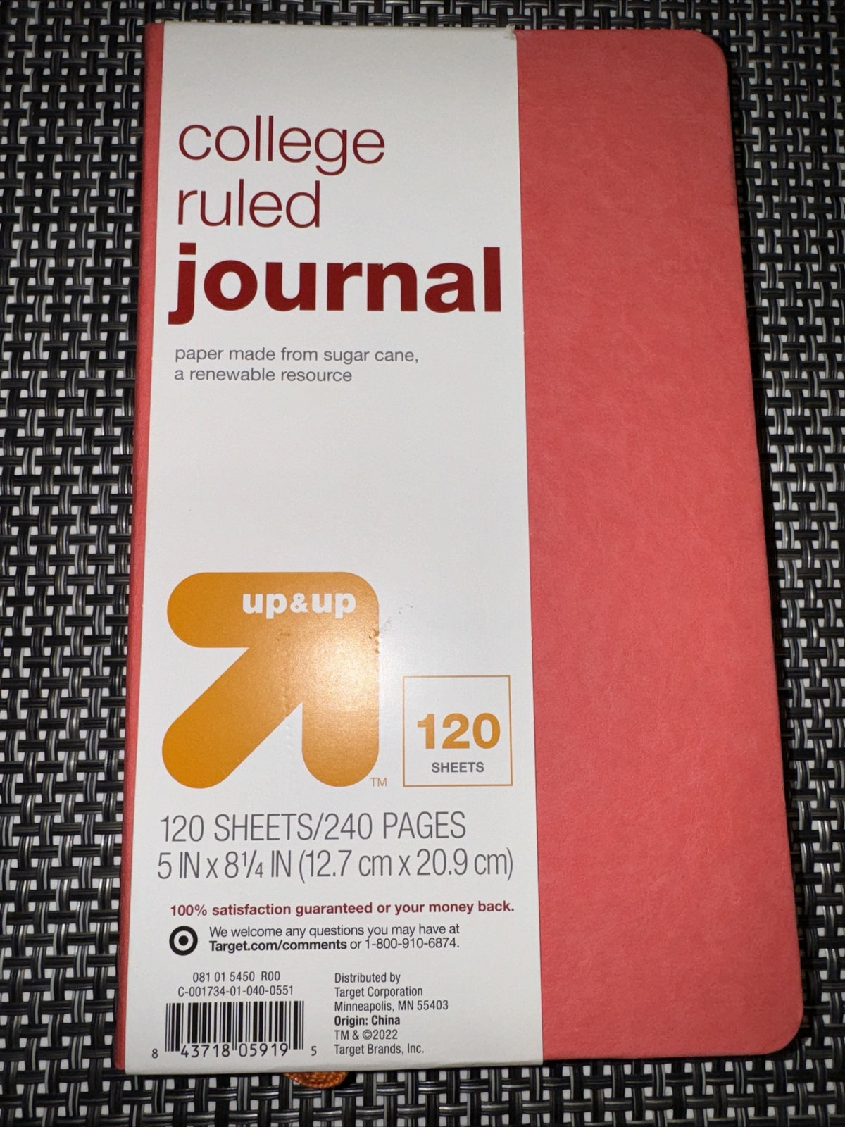 Up&Up College Ruled 120/240 Sheets Notebook Notes Lectures - 2 PACK - Red0