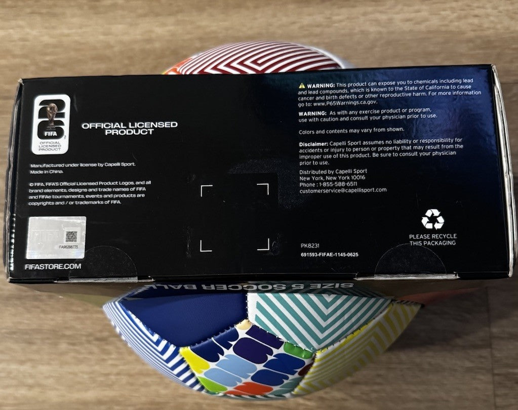 FIFA World Cup 2026 Size 5 Soccer Ball Licensed Fan Edition New Sealed5