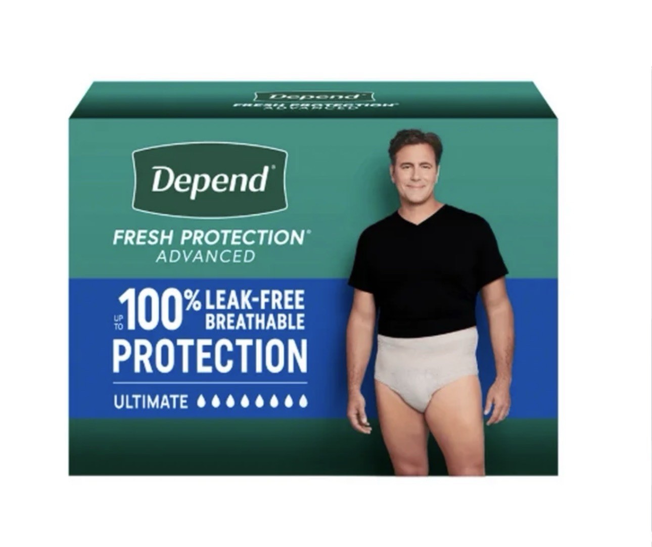 Depend Fresh Incontinence Underwear For Men Size M/L (32-42) 72 Count0