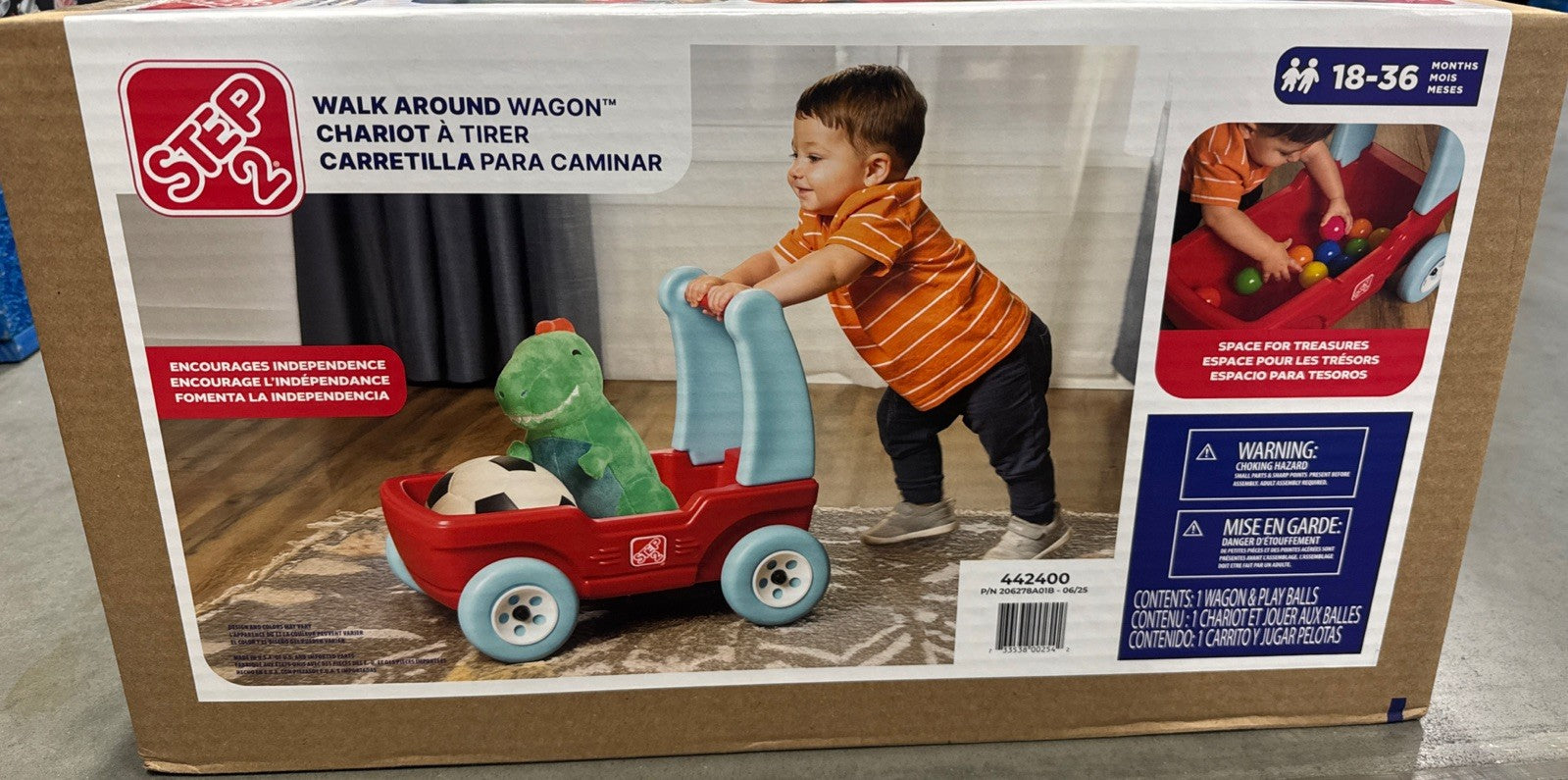 Step2 Walk Around Wagon Push Toy for Toddlers 18–36 Months Red0