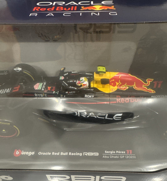 Bburago Red Bull RB19 F1 1:18 Sergio Perez #11 Abu Dhabi GP 20231