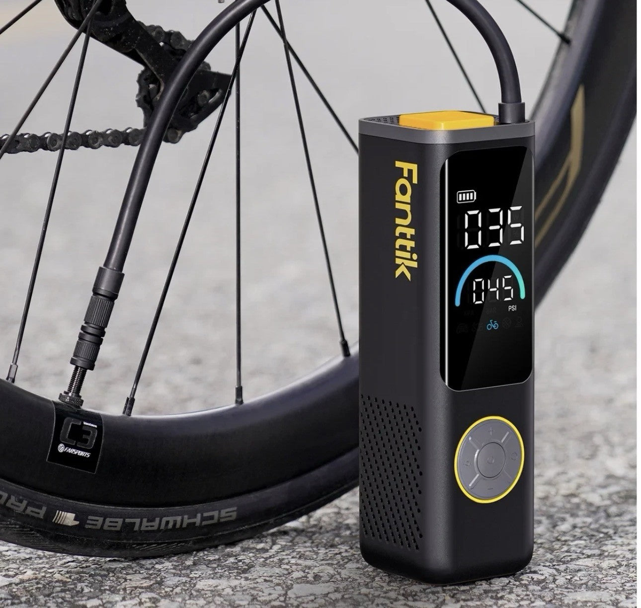 Fanttik S200 Apex Portable Air Inflator 150 PSI Tire Pump Power Bank LED5