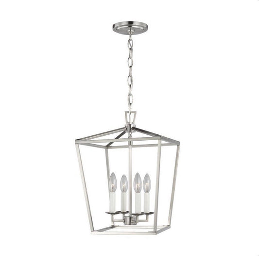 Generation Lighting Dianna 4-Light Pendant Brushed Nickel Small Lantern0