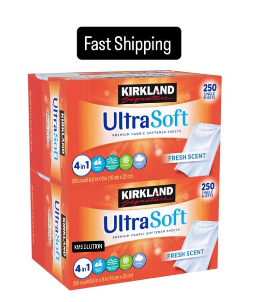 Kirkland Signature Fabric Softener Sheets, 250-count, 2-pack, Fresh Scent-NEW0