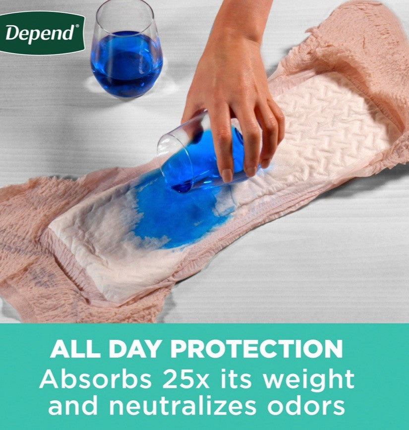 Depend Fresh Adult Incontinence & Postpartum Women’s Size M, 88 Count - NEW1