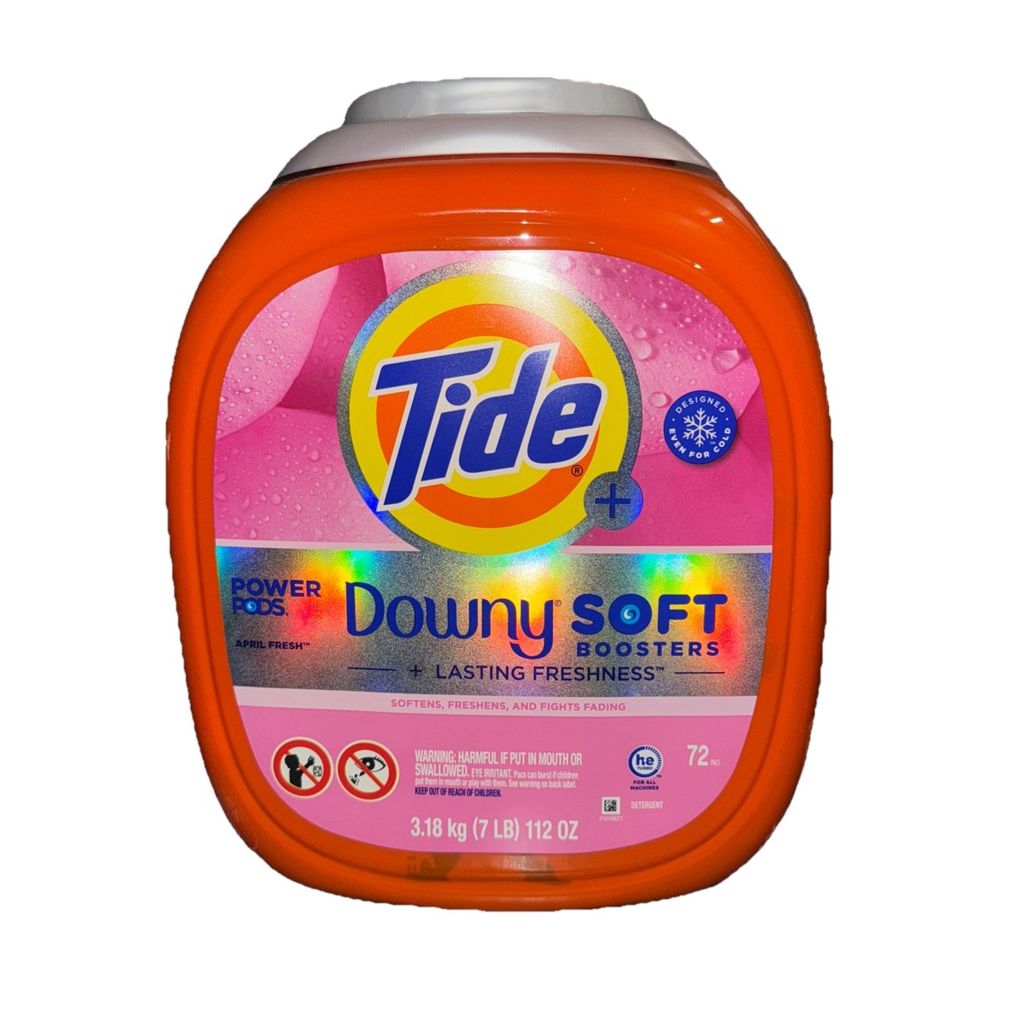 Tide Downy Soft Boosters April Fresh 72 Pacs Power Pods Laundry- NEW0