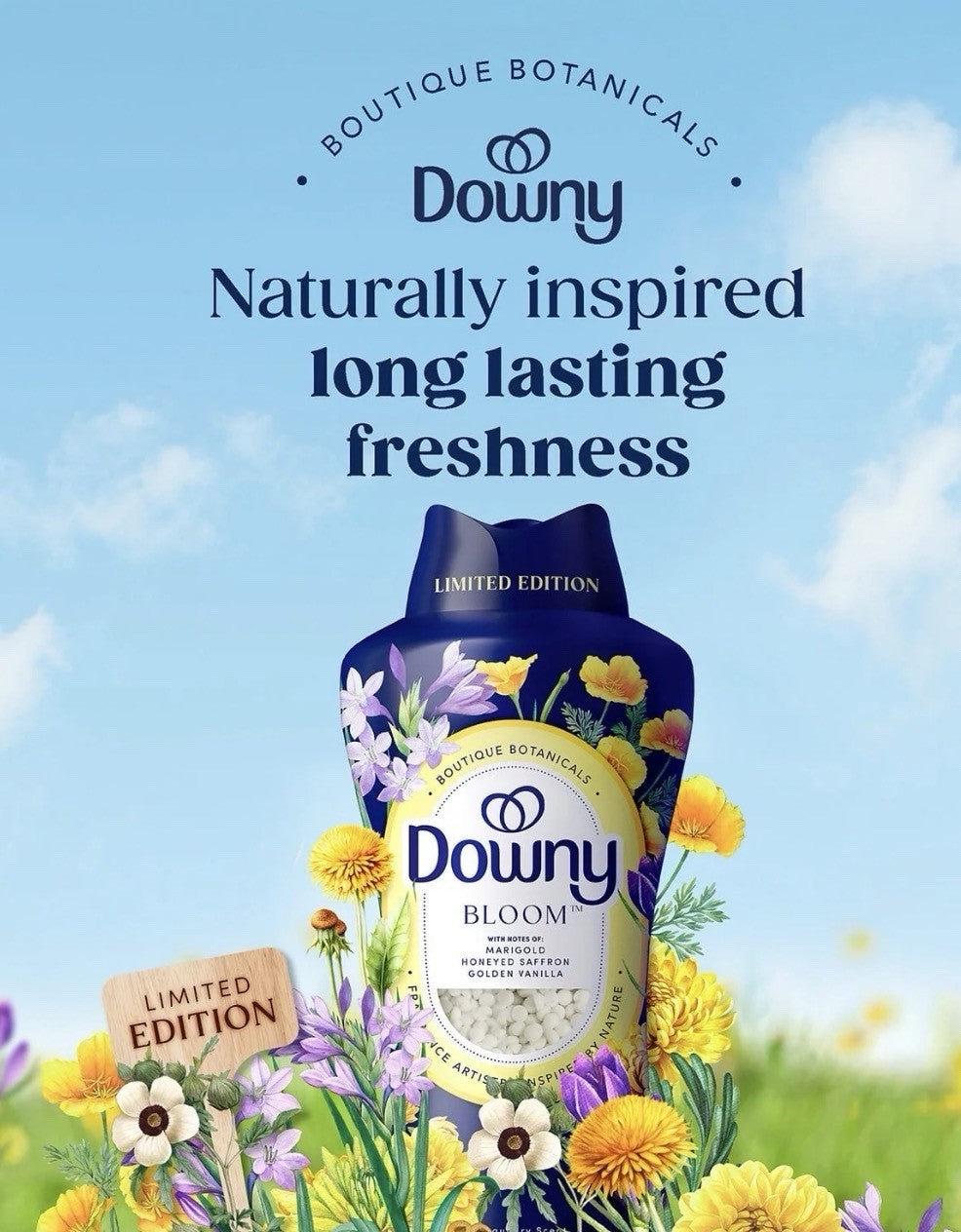 Downy Bloom Laundry Scent Booster Beads 26.3 oz Limited Edition Fresh Floral2