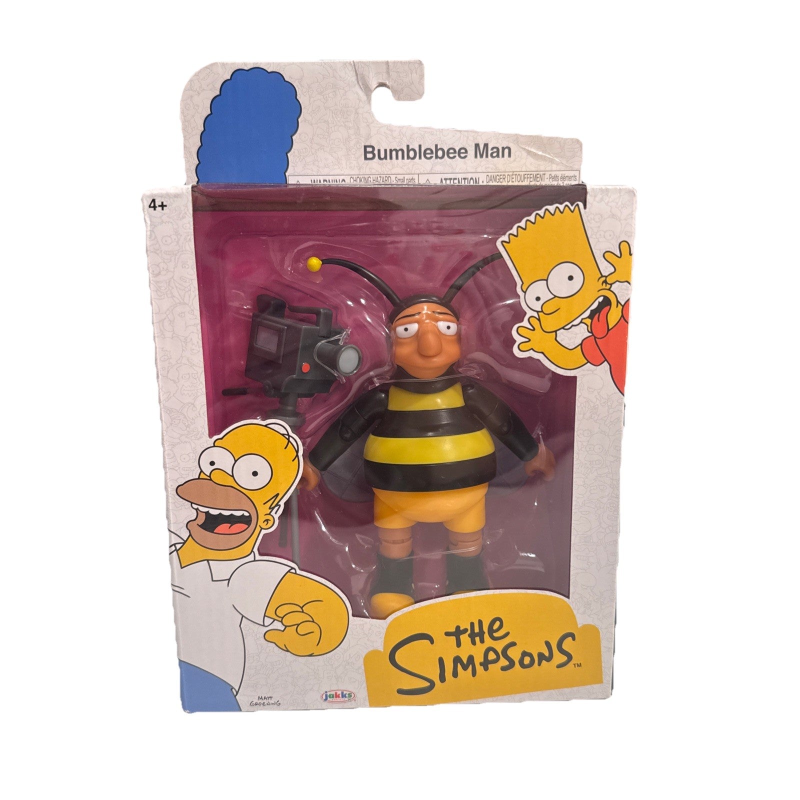 The Simpsons Bumblebee Man Action Figure Jakks Pacific w/ Camera Accessory0
