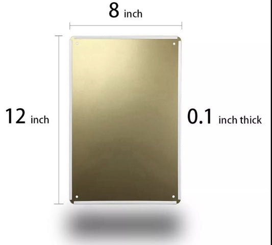 Metal Sign Coffe 8x121