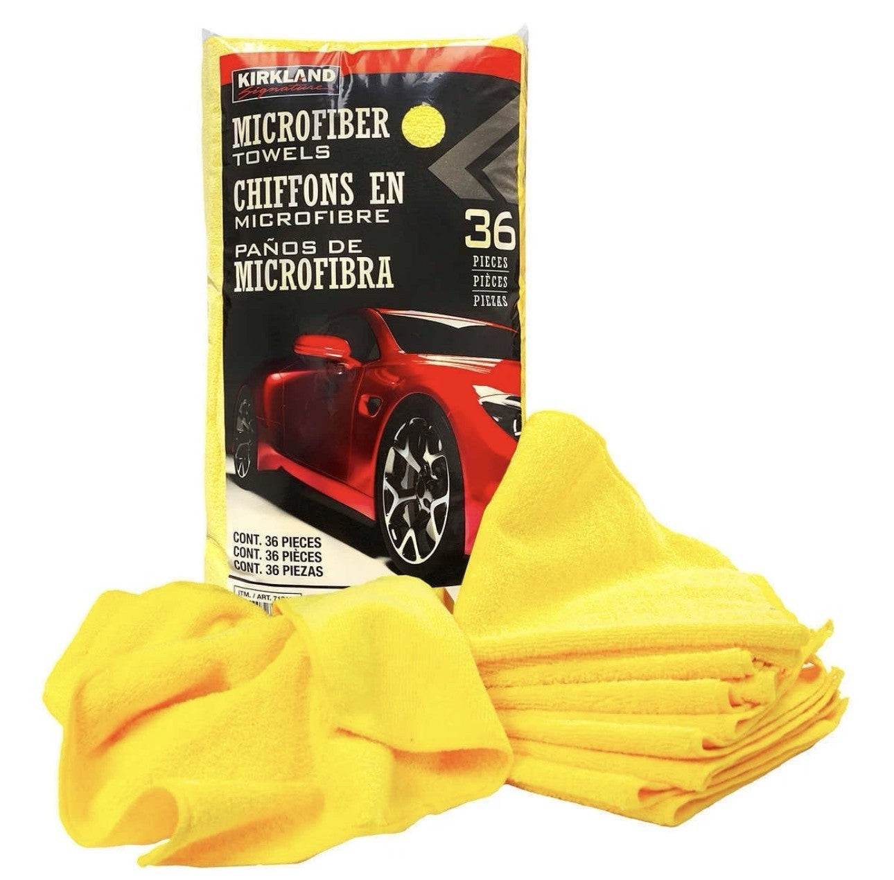 Kirkland Signature Ultra Microfiber Towels 16x16 Auto Home 36 Pack1