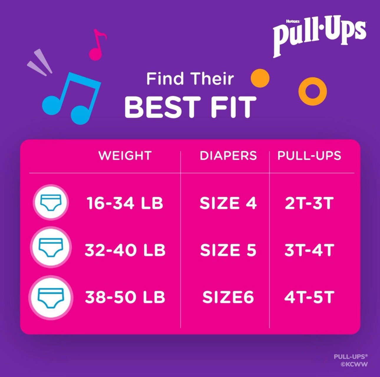 Huggies Pull-Ups Potty Training Pants for Girls, 4T-5T 35-50 Pounds (102 Count)1