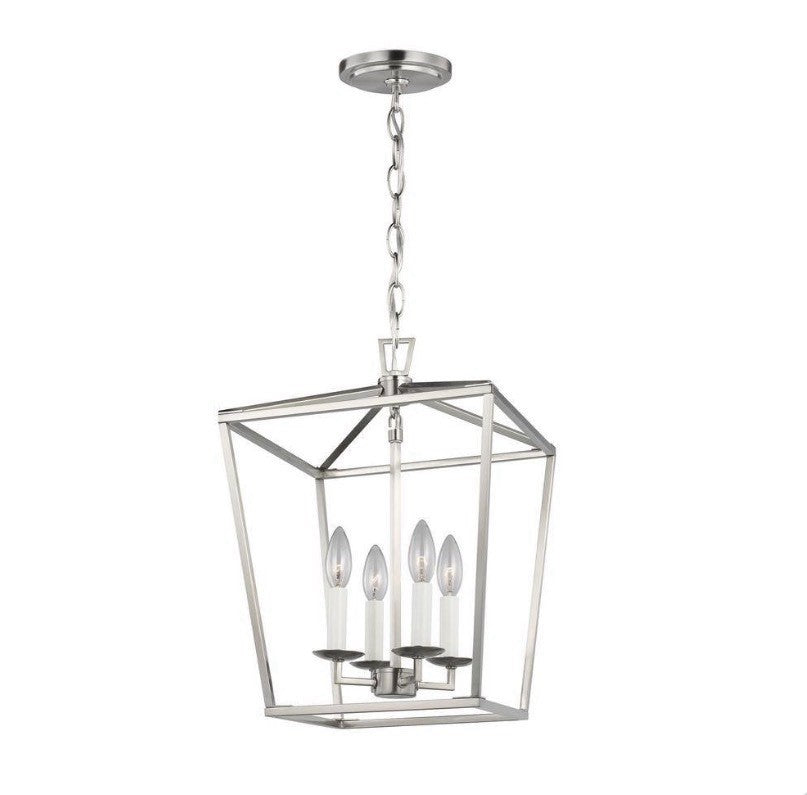 Generation Lighting Dianna 4-Light Pendant Brushed Nickel Small Lantern2