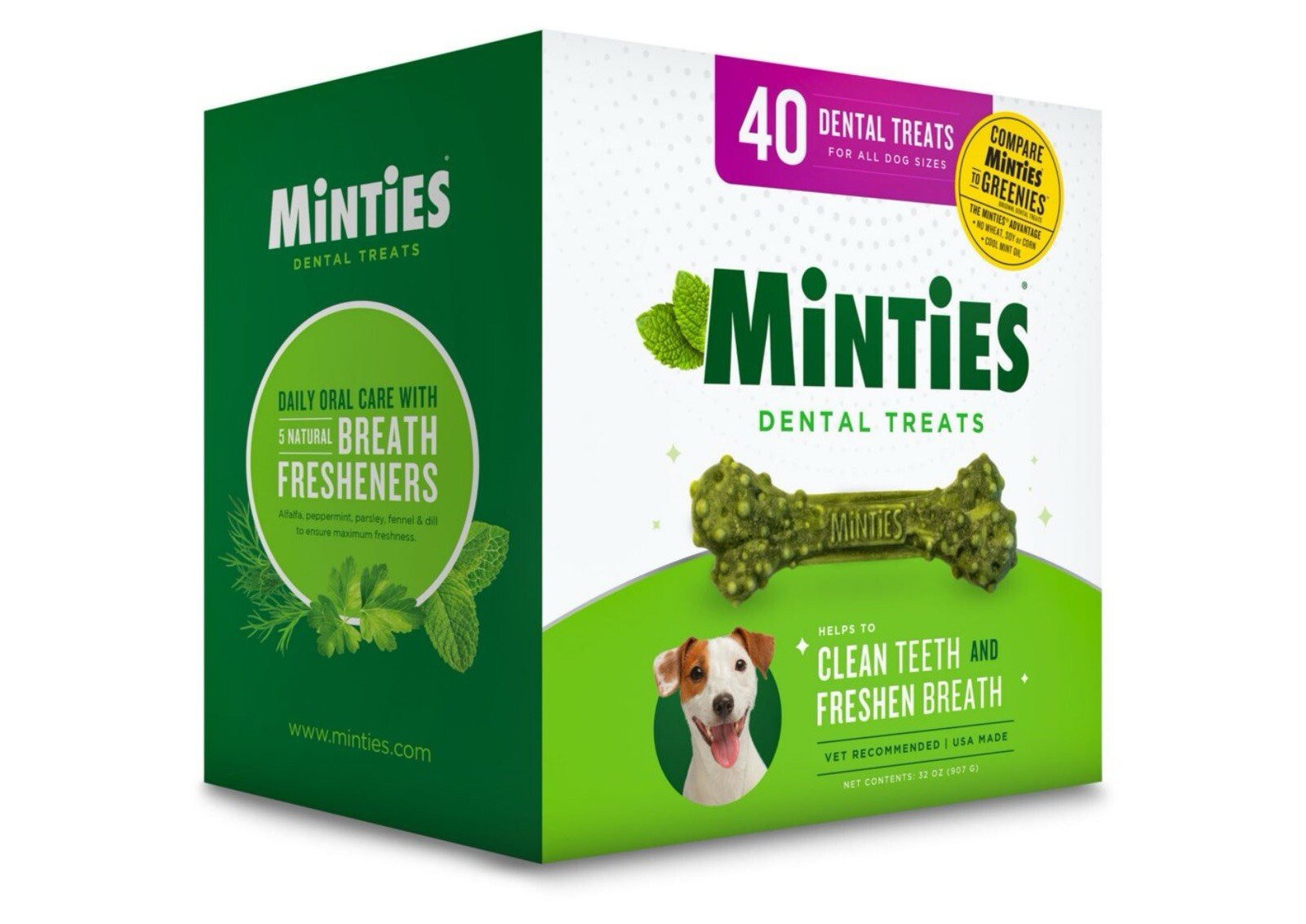 Minties Dental Treats 40ct For ALL DOG SIZES, Help To Clean Teeth And Freshen…0