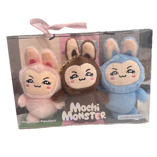 Mochi Monster Plush Doll Pendant Set of 3 – New in Box0