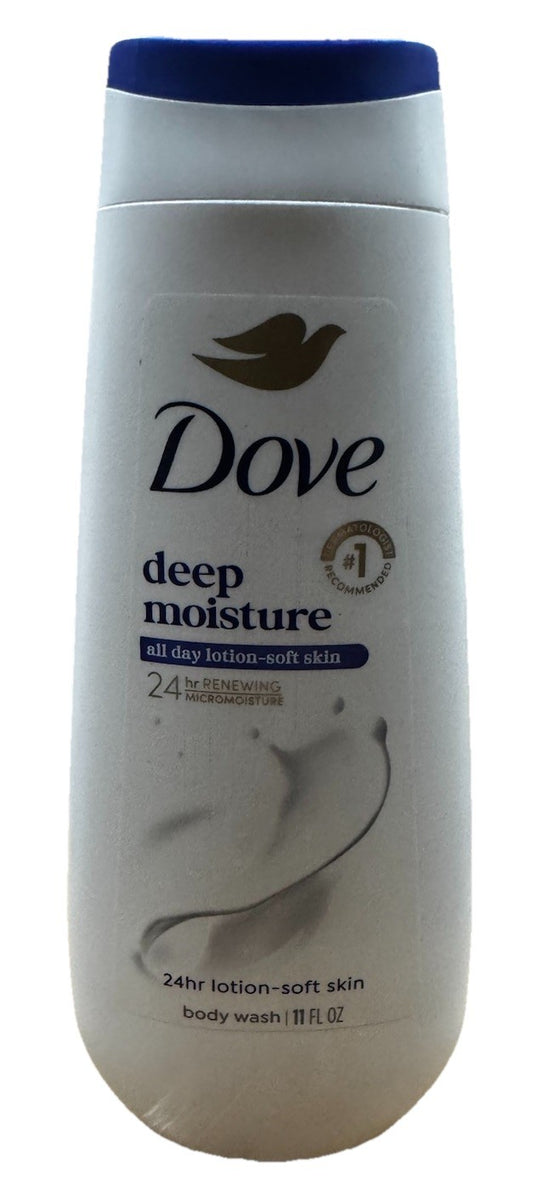 Dove Body Wash Deep Moisture All Day Lotion Soft Skin 11 Fl Oz (2 PACK) NEW1