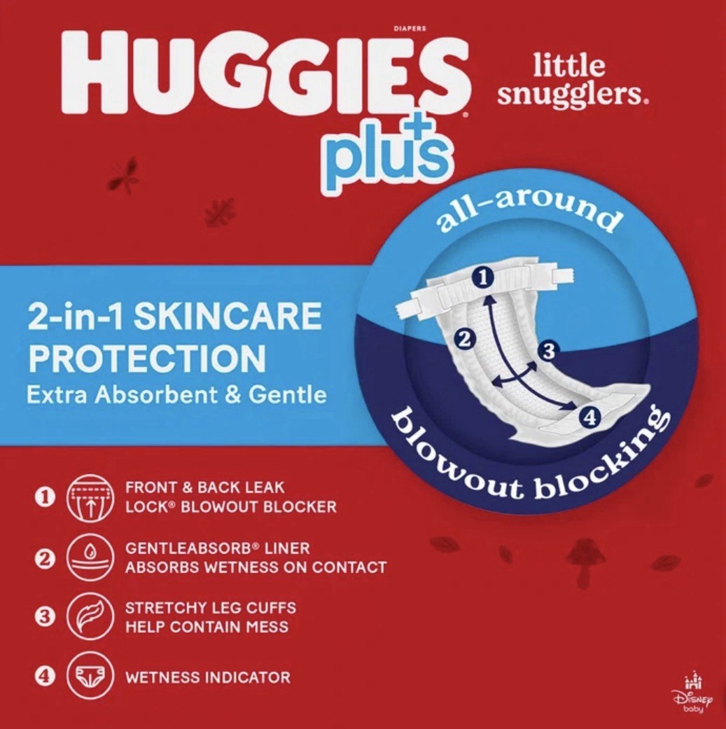 Huggies Plus Little Snugglers Size 1 (Up to 14 lbs) 192 Count - New & Sealed1