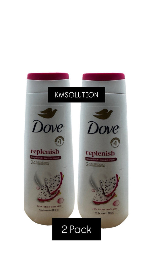 Dove Replenish Dragon Fruit & Coconut Cream 20 Fl Oz (2 Pack) NEW0