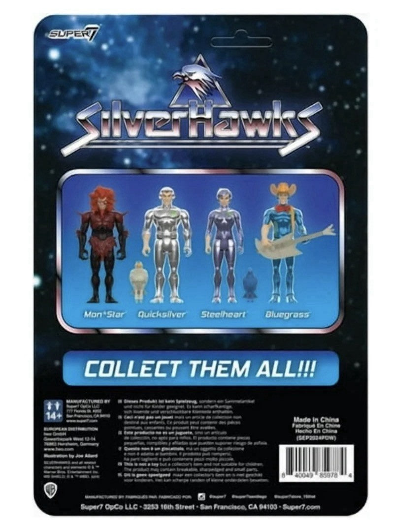 SilverHawks MonStar ReAction Figure Super7 3.75” New Sealed1