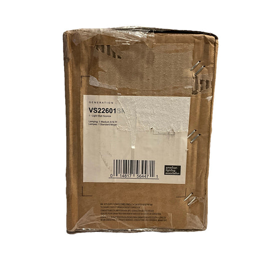 Generation Lighting VS22601S Indoor Wall Sconce Lamp, 1 Light, A19 75W - NEW1